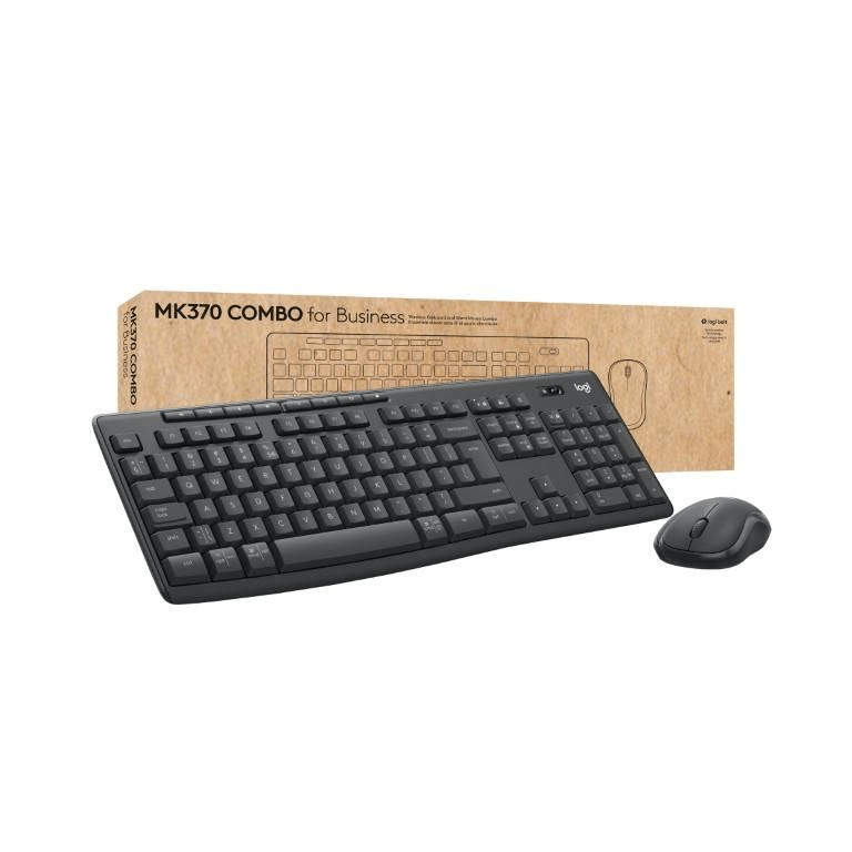 Logitech MK370 Wireless Keyboard and Mouse Combo for Business - Graphi