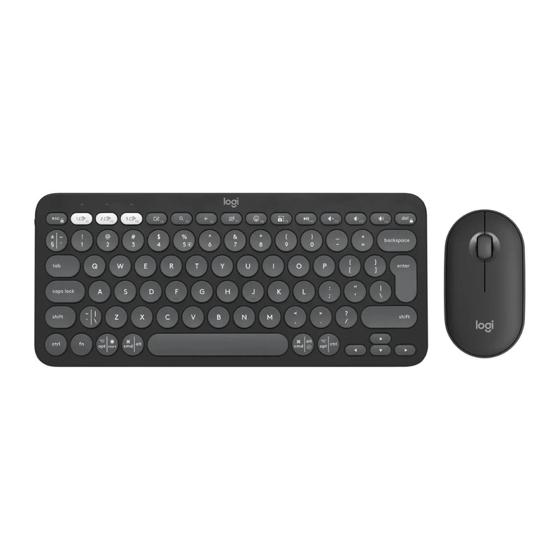 Logitech Pebble 2 Combo Wireless Keyboard and Mouse Graphite 920-012239