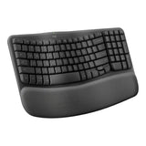 Logitech Wave Keys Wireless Ergonomic Keyboard - Graphite 920-012281