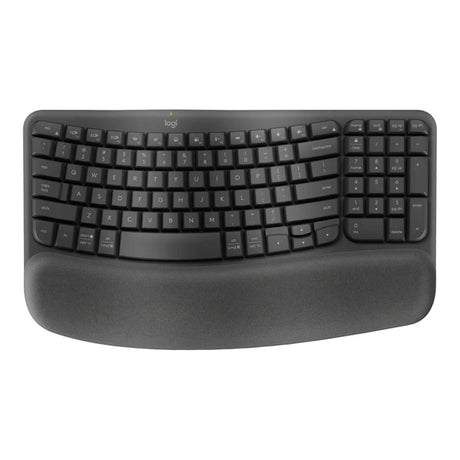 Logitech Wave Keys Wireless Ergonomic Keyboard - Graphite 920-012281