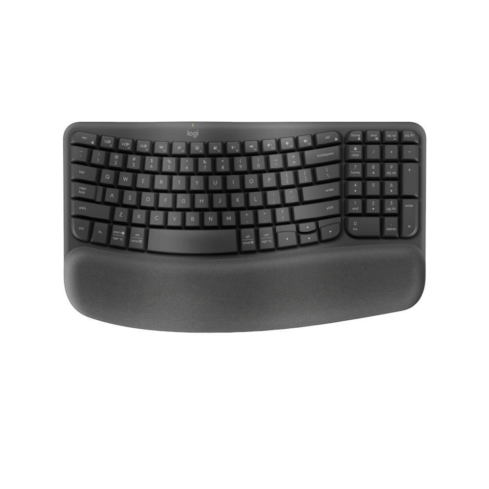 Logitech Ergo Series Wave Keys Wireless Ergonomic Keyboard 920-012304 ...