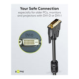 Goobay 1.8m DVI-D Dual Link Gold-Plated Cable 93574