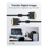 Goobay 1.8m DVI-D Dual Link Gold-Plated Cable 93574