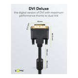 Goobay 1.8m DVI-D Dual Link Gold-Plated Cable 93574