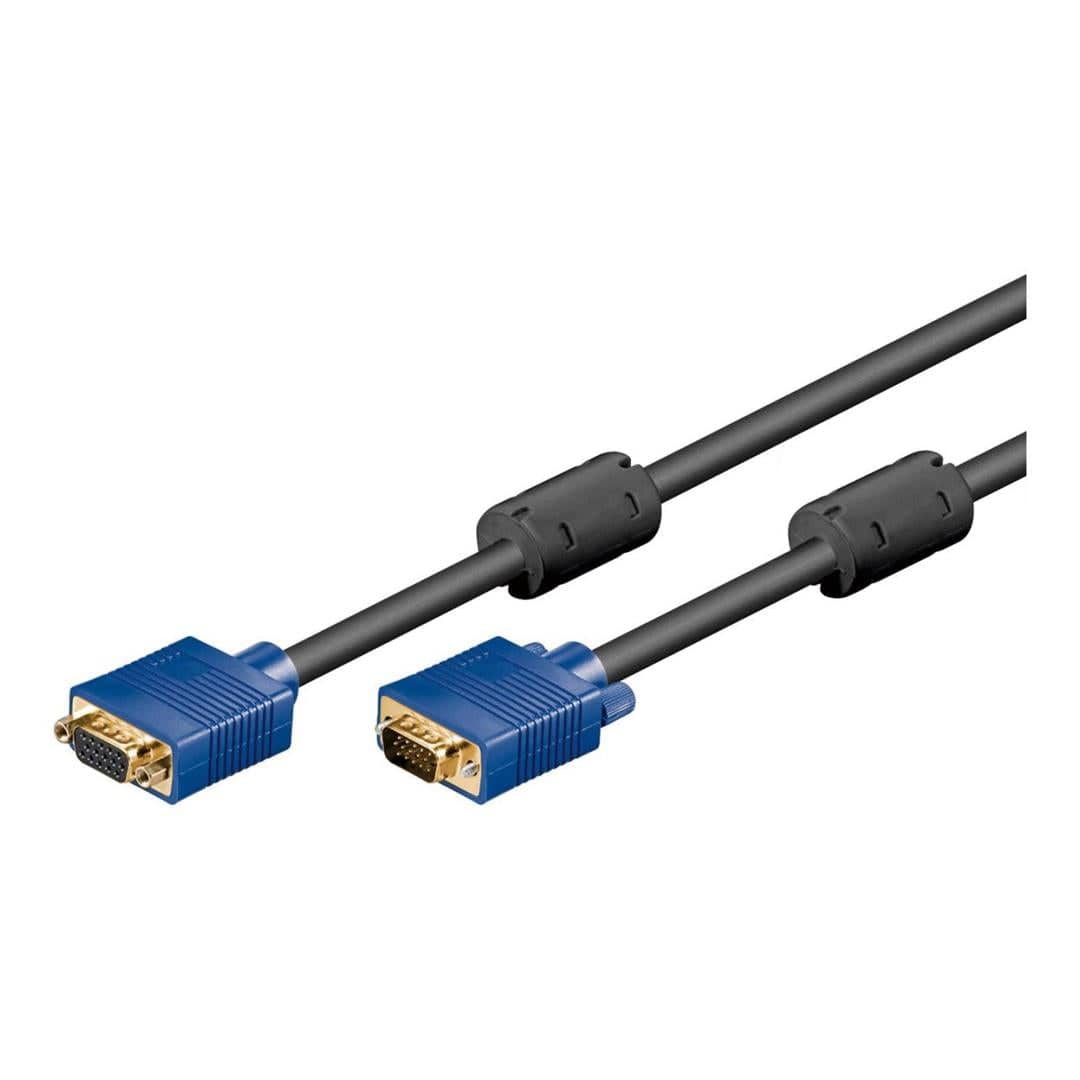 Goobay 1.8m FHD SVGA Monitor Extension Gold-Plated Cable 93613