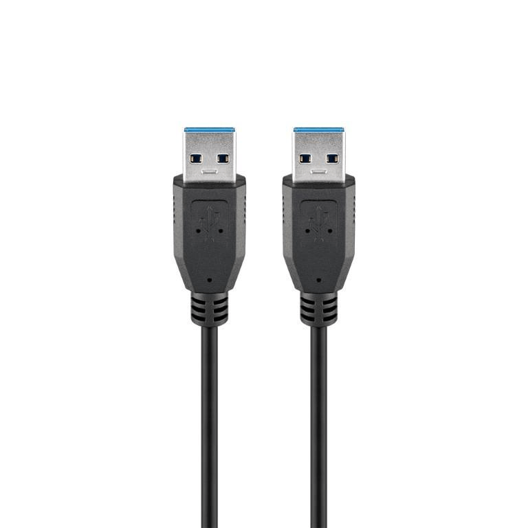 Goobay USB 3.0 SuperSpeed Male to Male 3m Cable Black 93929
