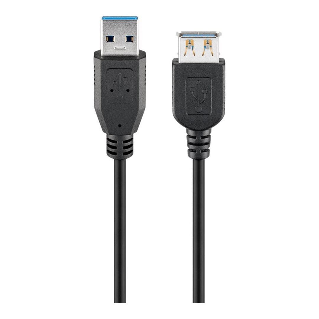 Goobay 3m USB 3.0 SuperSpeed Extension Cable Black 93999