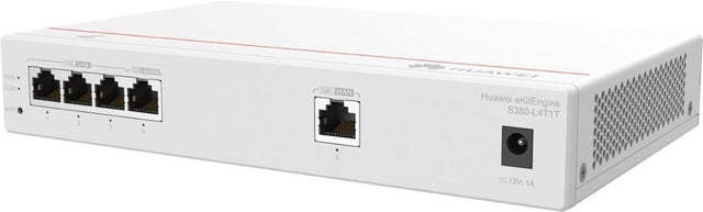Huawei CloudEngine S380-L4T1T 1xGE WAN port 4xGE LAN ports Gigabit Ethernet Switch - Grey 98012177