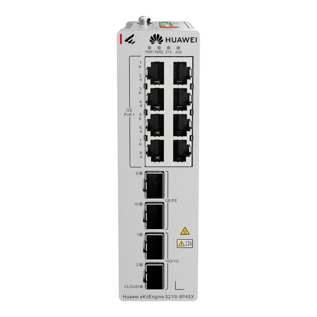 Huawei eKitEngine S210I-8P4SX 8-port Industrial Switch with 4x SFP Ports 98012933