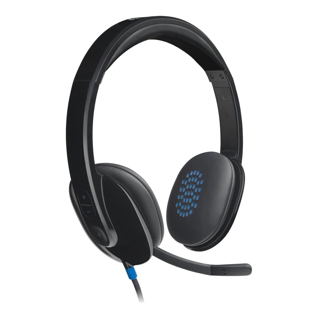 Logitech H540 Wired USB Headset with Noise Cancelling Mic 981-000481