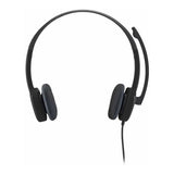 Logitech® H151 Stereo Headset With Noise-Cancelling Mic Black 981-000590