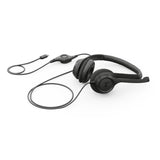 Logitech H390 USB Headset with Noise-Cancelling Mic Black 981-001576