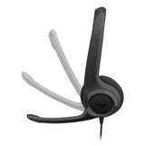 Logitech H390 USB Headset with Noise-Cancelling Mic Black 981-001576