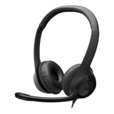 Logitech H390 USB Headset with Noise-Cancelling Mic Black 981-001576
