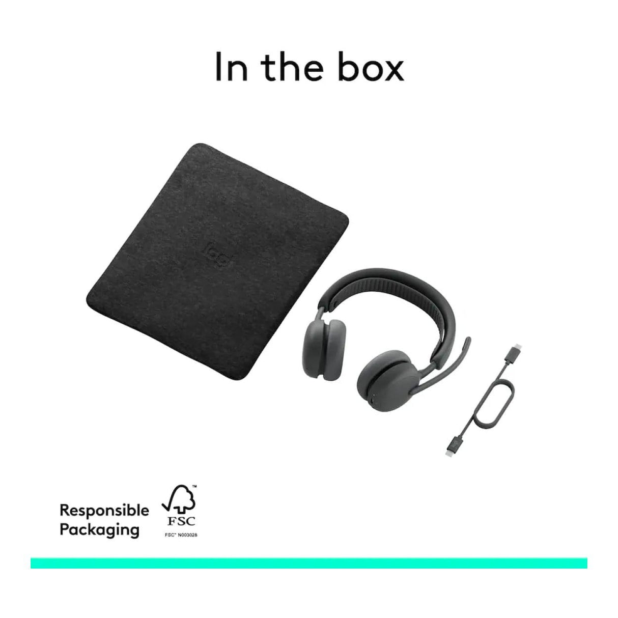 Logitech Zone Wireless 2 ES for Business MS Teams Certified Bluetooth Headset Graphite 981-001593