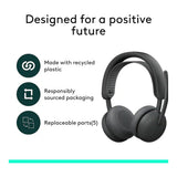 Logitech Zone Wireless 2 ES for Business MS Teams Certified Bluetooth Headset Graphite 981-001593