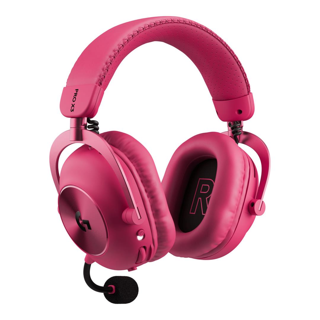 Logitech PRO X3 LIGHTSPEED Wireless Gaming Headset Magenta 981-001756