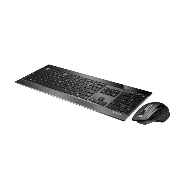 Rapoo 9900M-US-BLACK Multi-Mode Wireless Ultra-slim Advanced Keyboard and Mouse Combo