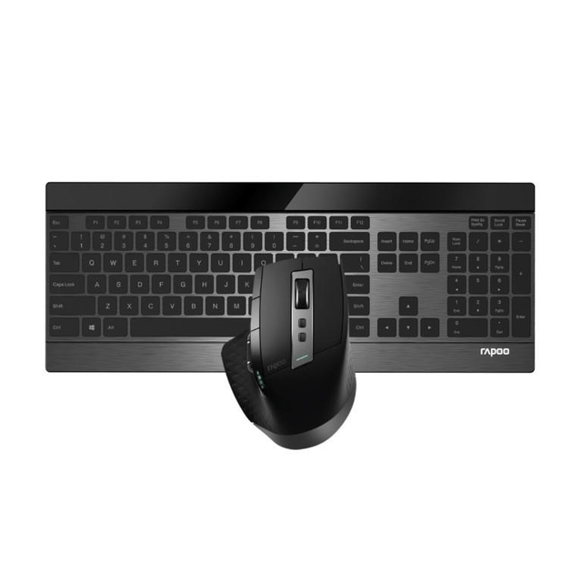 Rapoo 9900M-US-BLACK Multi-Mode Wireless Ultra-slim Advanced Keyboard and Mouse Combo