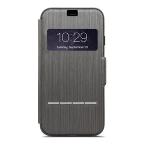 Moshi SenseCover Touch-Sensitive Flip Case for iPhone 8 Plus - Steel Black 99MO072009