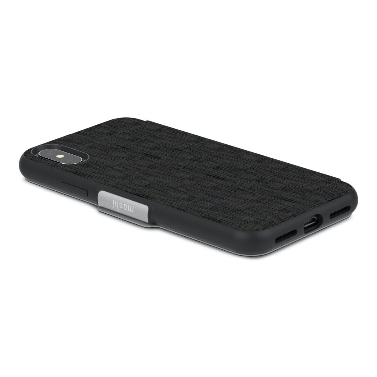 Moshi SenseCover Portfolio Case for iPhone X - Metro Black 99MO072010