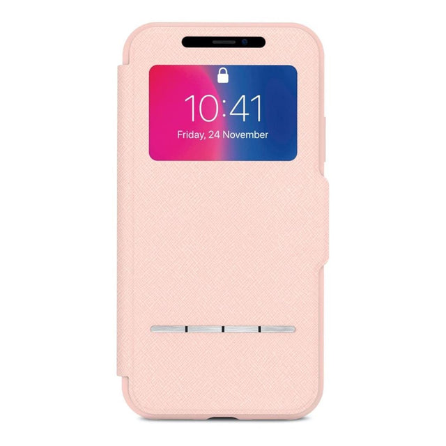 Moshi SenseCover Portfolio Case for iPhone X - Luna Pink 99MO072309