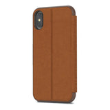 Moshi SenseCover Portfolio Case for iPhone X - Caramel Brown 99MO072731