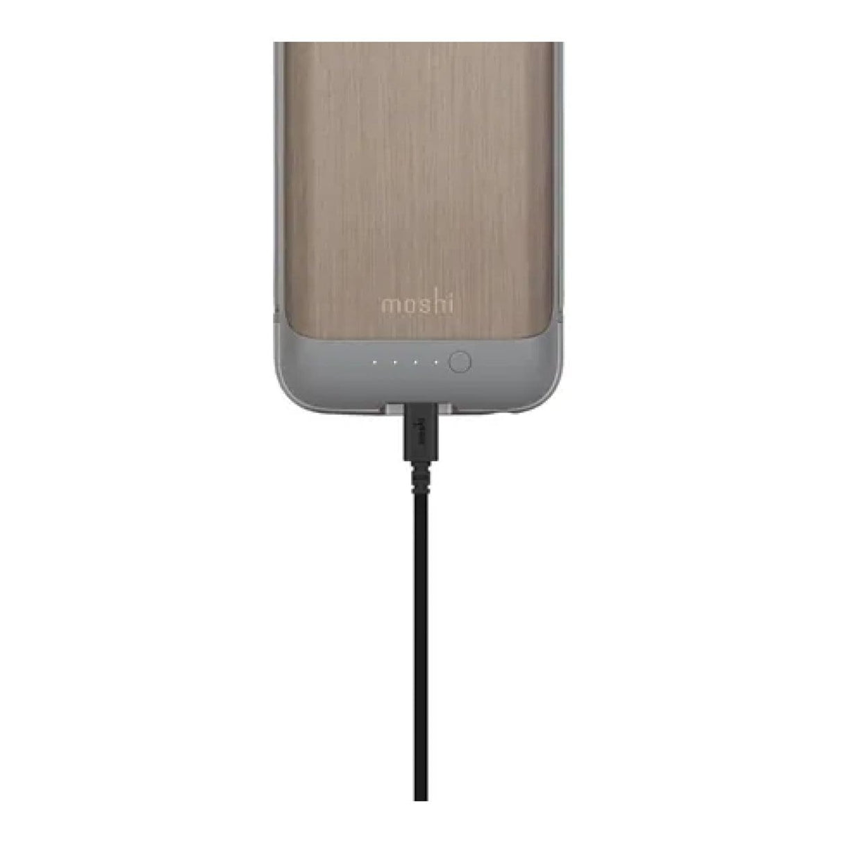 Moshi iGlaze ION Slide-on Portable Battery Charging Case for iPhone 6 - Brushed Titanium