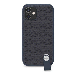 Moshi Altra SnapTo Slim Hardshell Case With Strap for iPhone 12 Mini - Midnight Blue