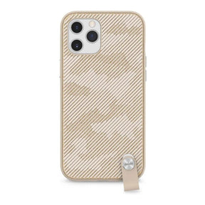 Moshi Altra SnapTo Slim Hardshell Case with Strap for iPhone 12 Pro Max - Sahara Beige