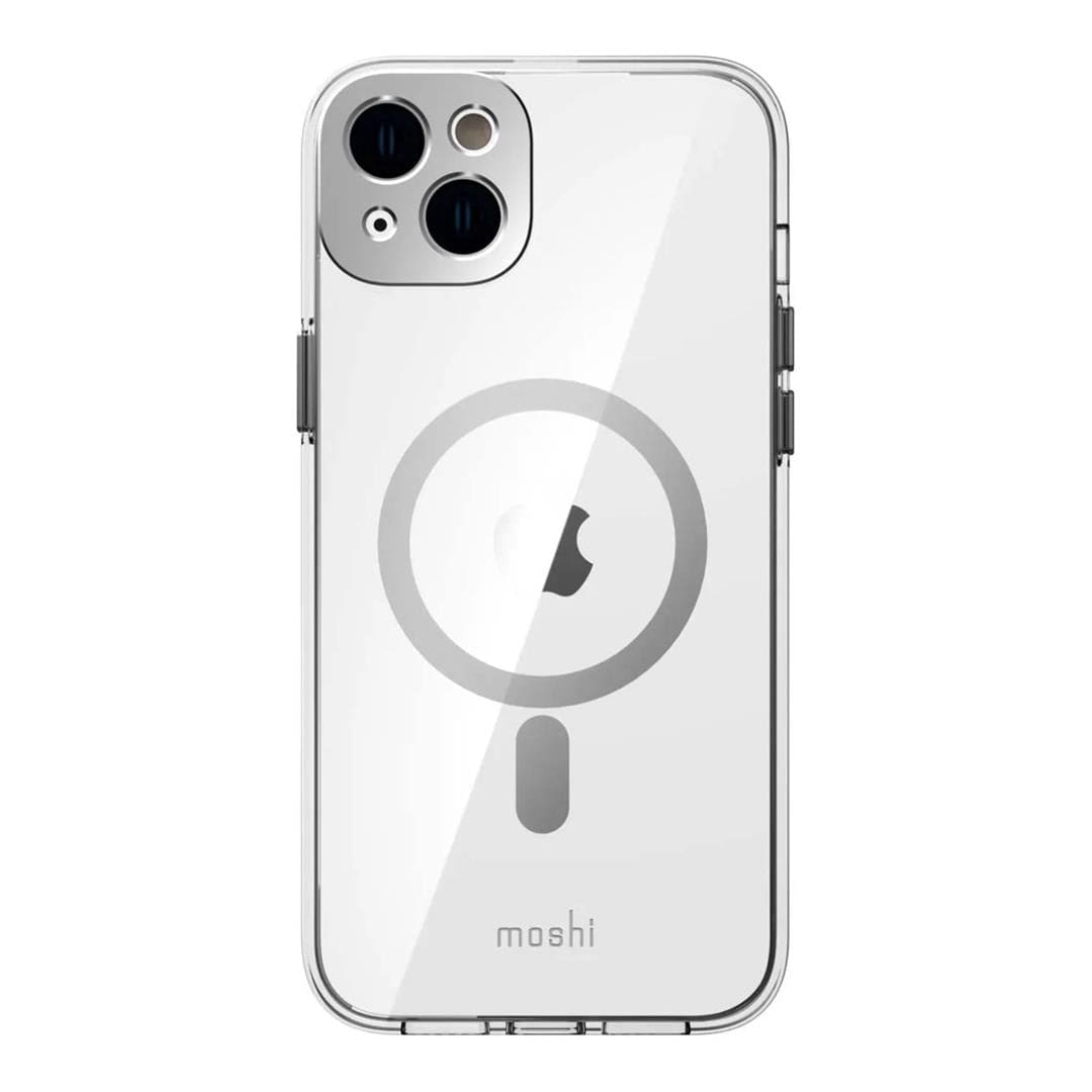 Moshi iGlaze Slim Hardshell MagSafe Case for iPhone 14 Plus - Luna Silver 99MO137206