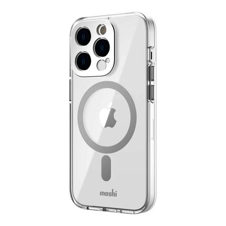 Moshi iGlaze Slim Hardshell MagSafe Case for iPhone 14 Pro - Luna Silver 99MO137207