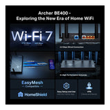 TP-Link Archer BE400 Dual-band Wi-Fi 7 Router Black