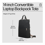 HP 14-inch Convertible Notebook Tote Backpack 9C2H1AA