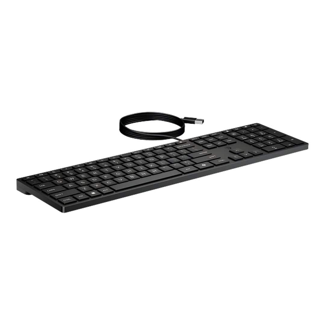 HP 320K Wired USB Keyboard Black 9SR37UT