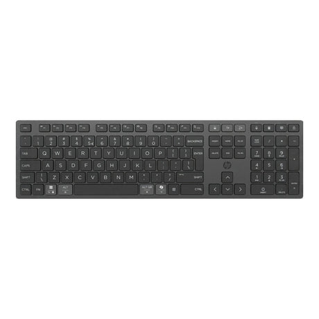 HP 725 Multi-Device Rechargeable Wireless Keyboard and Mouse Combo Black 9T5B0UT