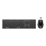 HP 725 Multi-Device Rechargeable Wireless Keyboard and Mouse Combo Black 9T5B0UT