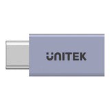 Unitek USB4 USB-C Male to Female Adapter 40Gbps 240W 8K Space Grey A1038GY