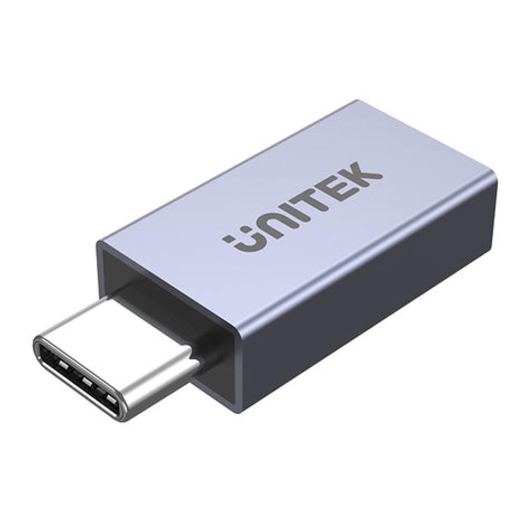 Unitek USB4 USB-C Male to Female Adapter 40Gbps 240W 8K Space Grey A1038GY