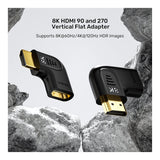 Unitek 8K HDMI Vertical Flat Adapter A1047ABK03