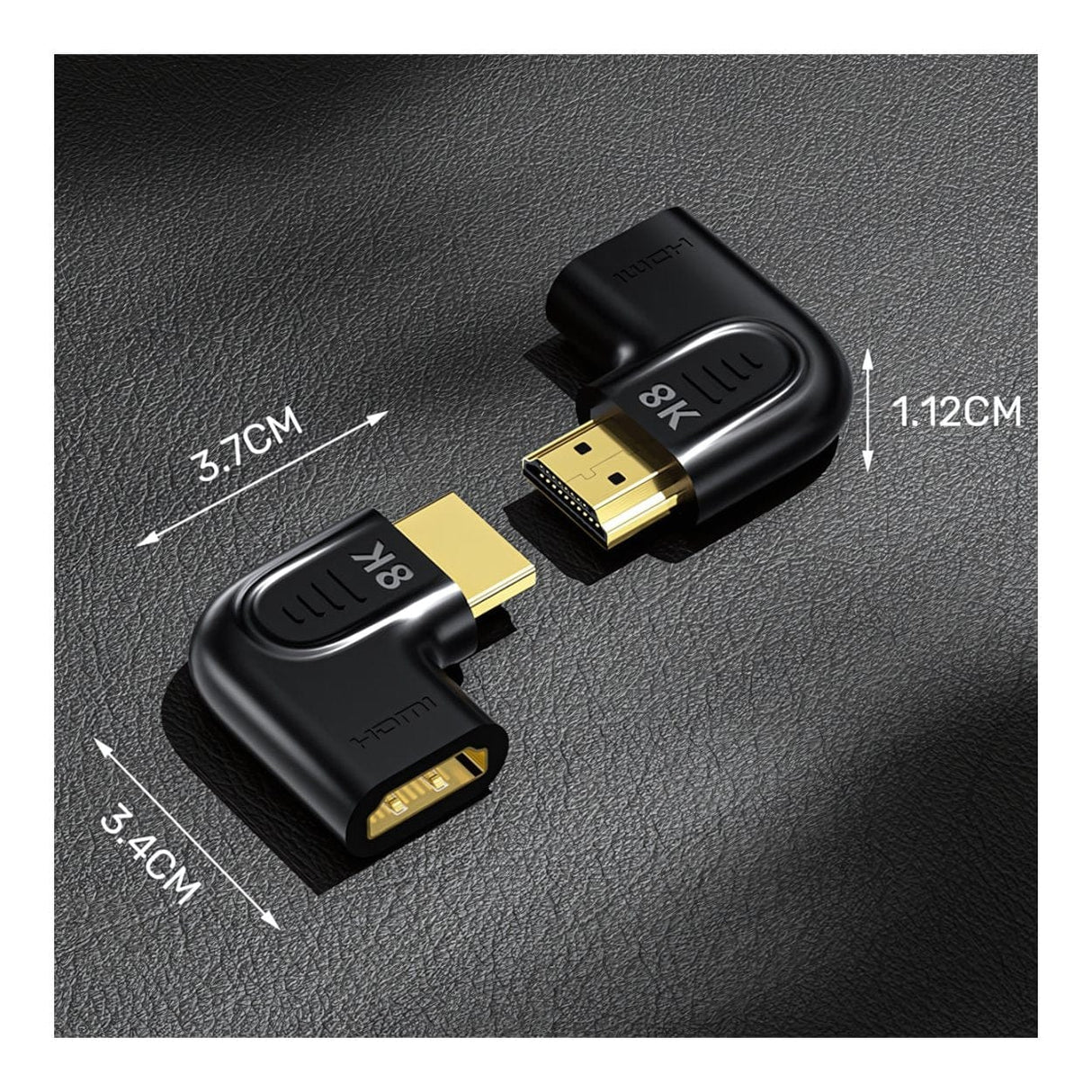 Unitek 8K HDMI Vertical Flat Adapter A1047ABK03