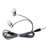 Astrum EB250 Electro Painted Stereo Earphones with Mic - Silver A11025-S
