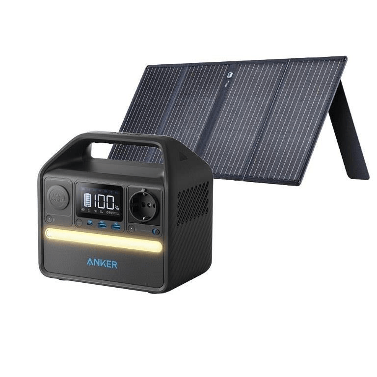 Anker PowerHouse 521 200W 256Wh Portable Power Station with 100W Solar