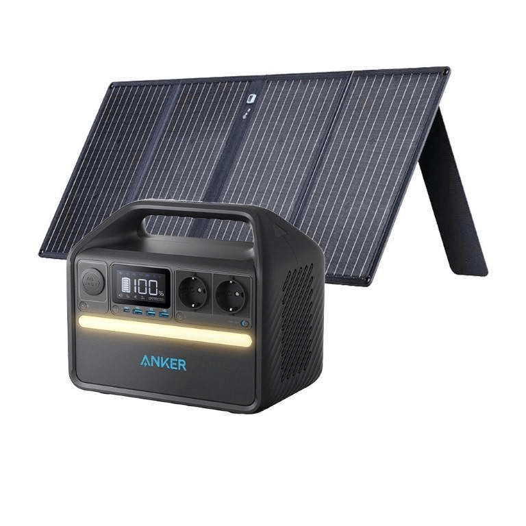 Anker PowerHouse 535 500W 512Wh Portable Power Station with 100W Solar Panel A1751311K001
