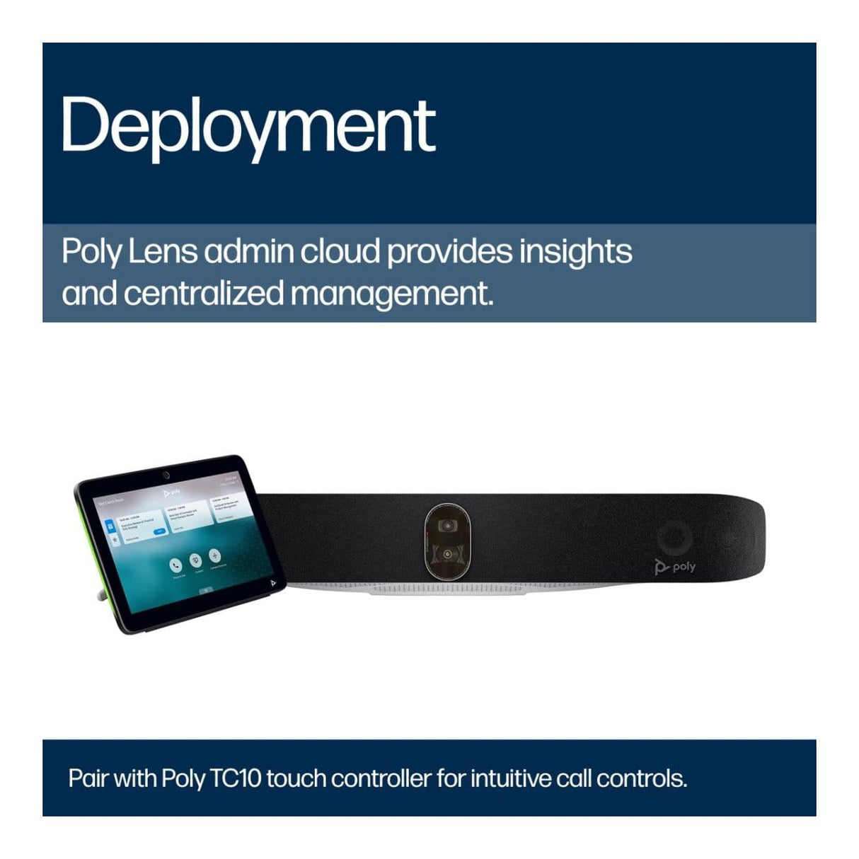 Poly Studio X72 All-In-One Video Bar with TC10 Controller Kit A4MA7AA