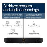 Poly Studio X72 All-In-One Video Bar with TC10 Controller Kit A4MA7AA
