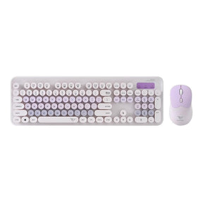 Alcatroz Jellybean A5000 Wireless Keyboard and Mouse Combo Lilac A5000LILAC