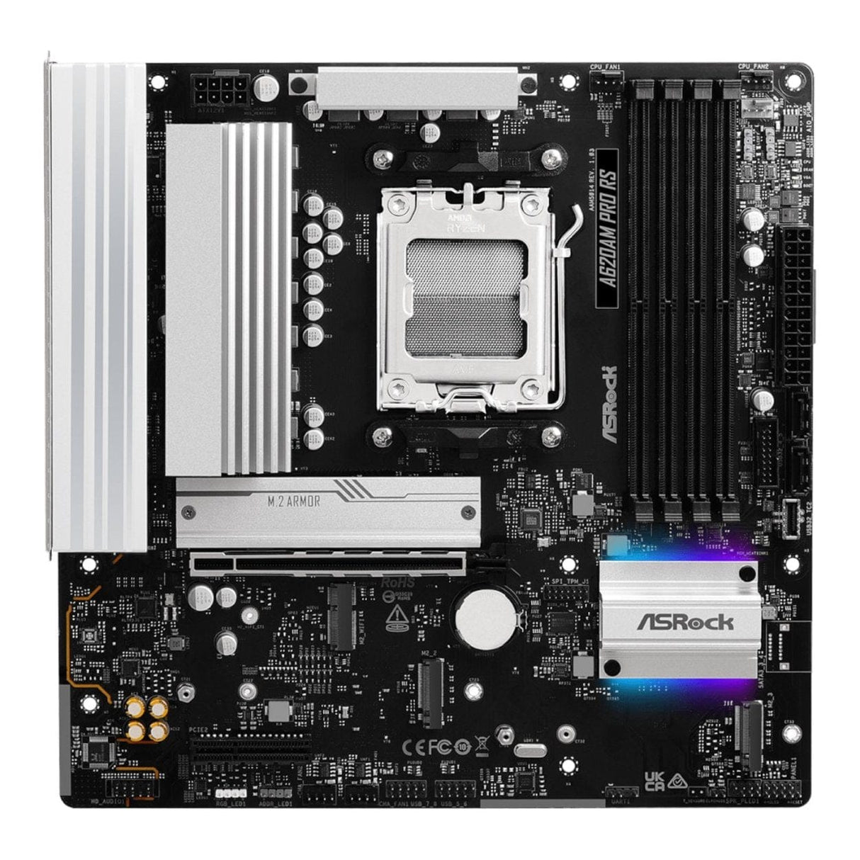 Asrock A620AM Pro RS AMD Socket AM5 micro ATX Motherboard