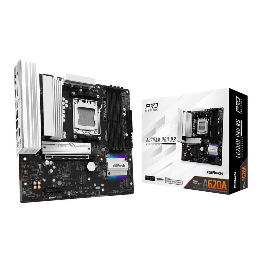 Asrock A620AM Pro RS AMD Socket AM5 micro ATX Motherboard