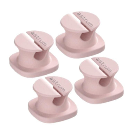 Astrum CO060 Mini Cable Organizer Clips Pink 4-pack A71006-L